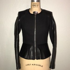 Fake Leather & Fabrique Jacket